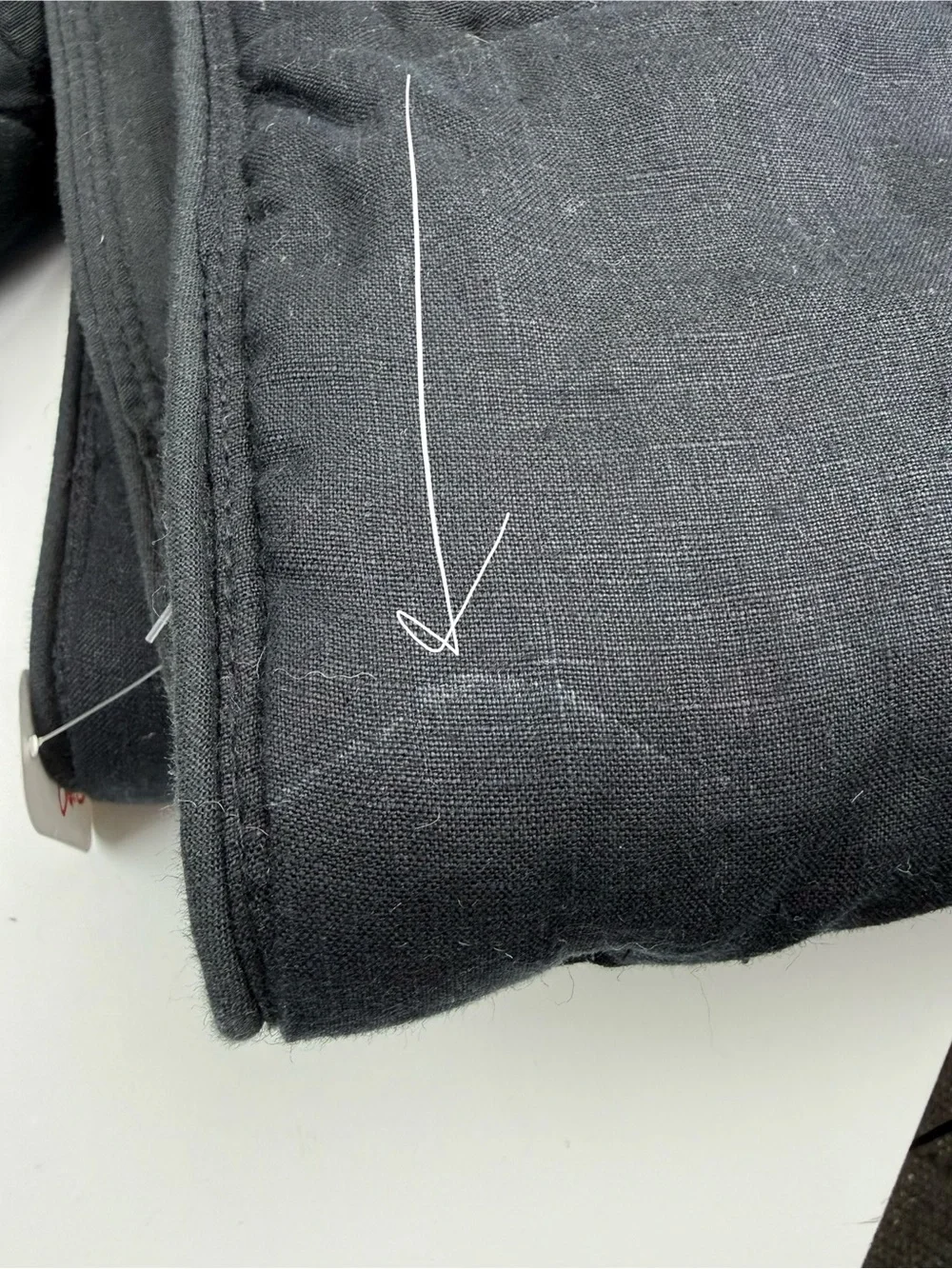 POTTERY BARN Belgian Linen Shams Black (3) Euro & King